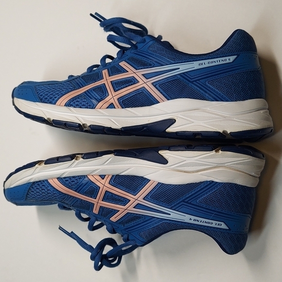 Asics GEL Contend 4 Navy Blue Pink Running Shoes Women's Size 7 - Picture 4 of 7